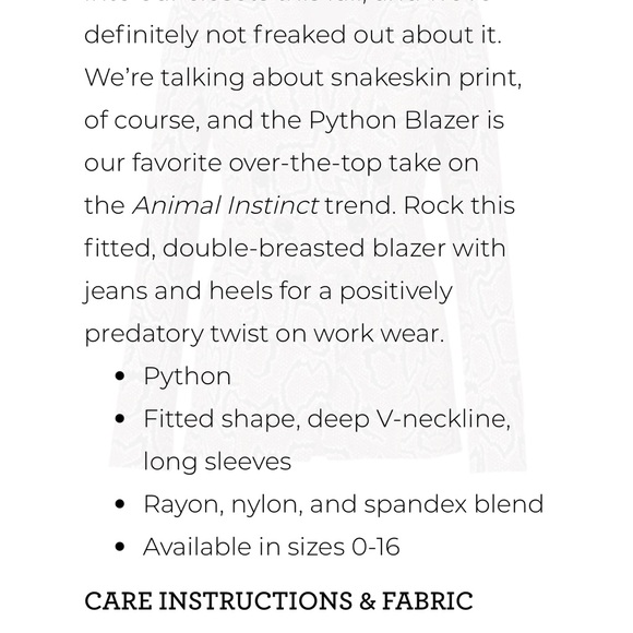 Cabi Python blazer - Picture 3 of 3